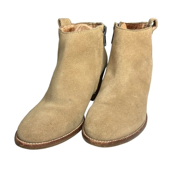 Madewell Billie Boots suede Tan size 6.5 - Picture 3 of 14